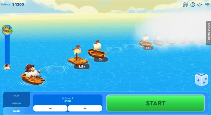Chicken Pirate Route pelinäyttö